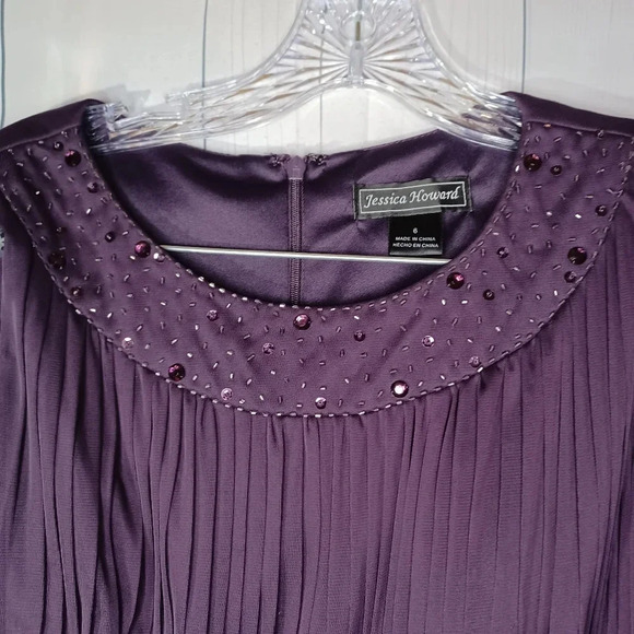Jessica Howard purple formal sleeveless dress - Picture 6 of 10